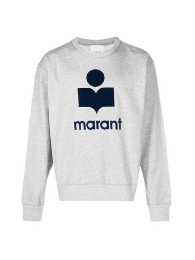 Mikoy Logo Cotton Sweatshirt Grey - ISABEL MARANT - BALAAN 1