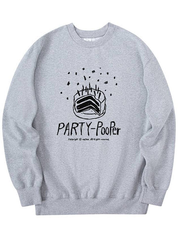 Party Pooper Sweatshirt Gray - RADINEO - BALAAN 1