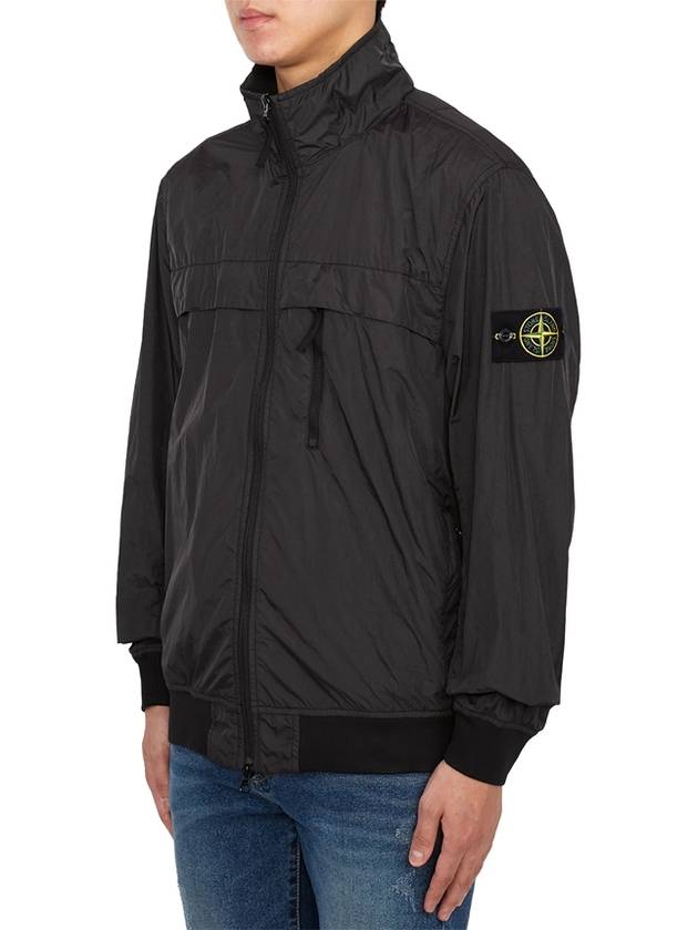 Compass Badge Pleated Windbreaker Grey - STONE ISLAND - BALAAN 4