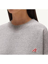 Women's Logo Patch Sweatshirt Gray - AUTRY - BALAAN 4