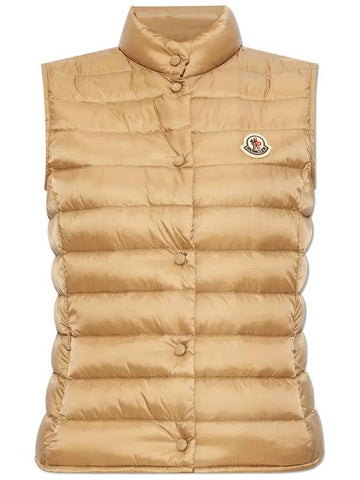 Women s Rihanna logo patch padded vest 1A10200 53048 205 - MONCLER - BALAAN 1