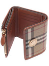 Check Half Wallet Beige - BURBERRY - BALAAN 7