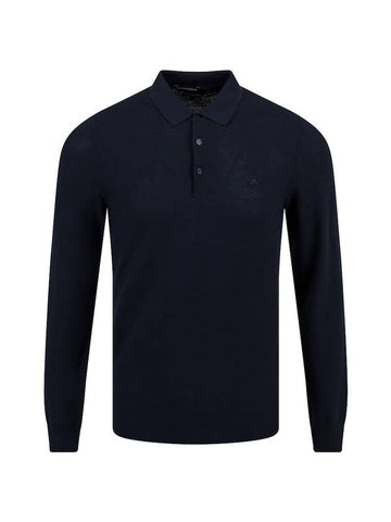 Men's Rowan Mesh Knit Long Sleeve Polo - J.LINDEBERG - BALAAN 1