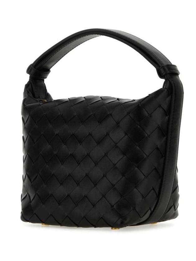 Candy Wallace Intrecciato Tote Bag Black - BOTTEGA VENETA - BALAAN 3