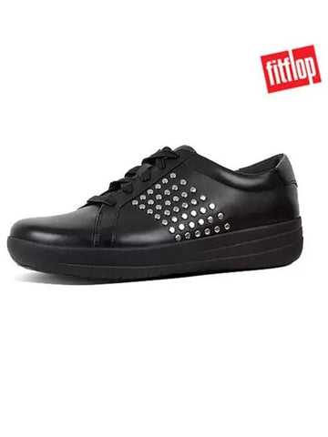 F Sporty 2 Metal Stud Black Q03 001 Sneakers - FITFLOP - BALAAN 1