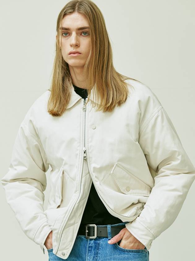 Reversible CWU 45P Flight Bomber Jacket Cream - KND - BALAAN 6