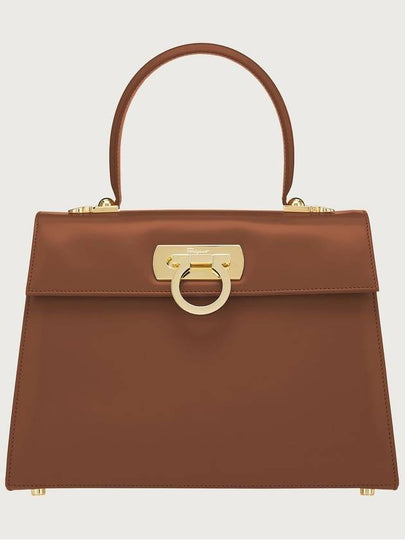 Iconic Large Tote Bag Cuoio - SALVATORE FERRAGAMO - BALAAN 2