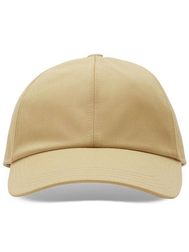 Cotton Blend Ball Cap Flax - BURBERRY - BALAAN 1