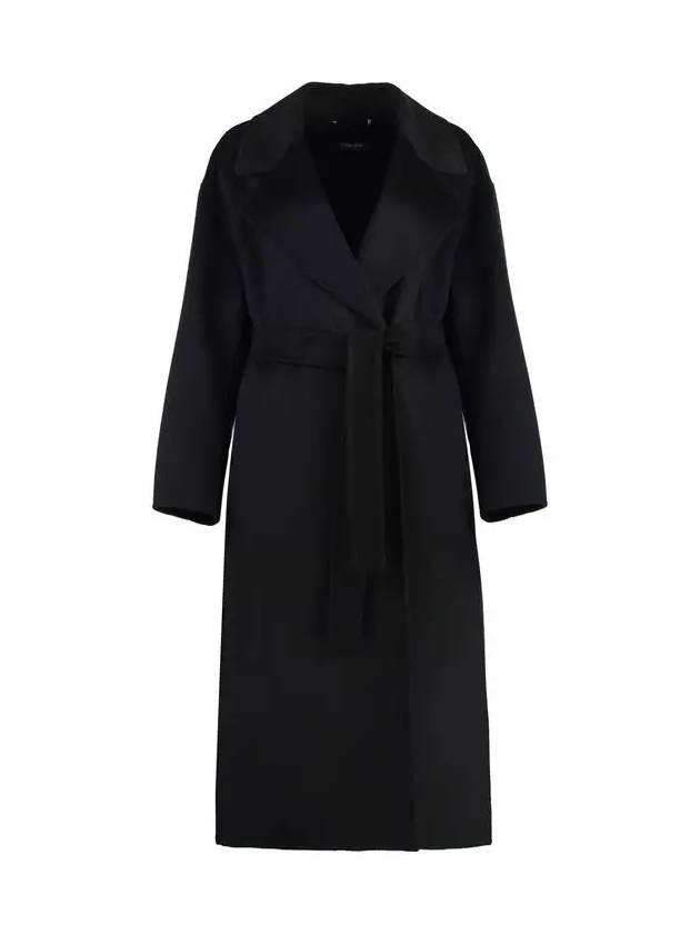 MANUELE Belted wool coat black 2429016123 006 - MAX MARA - BALAAN 1