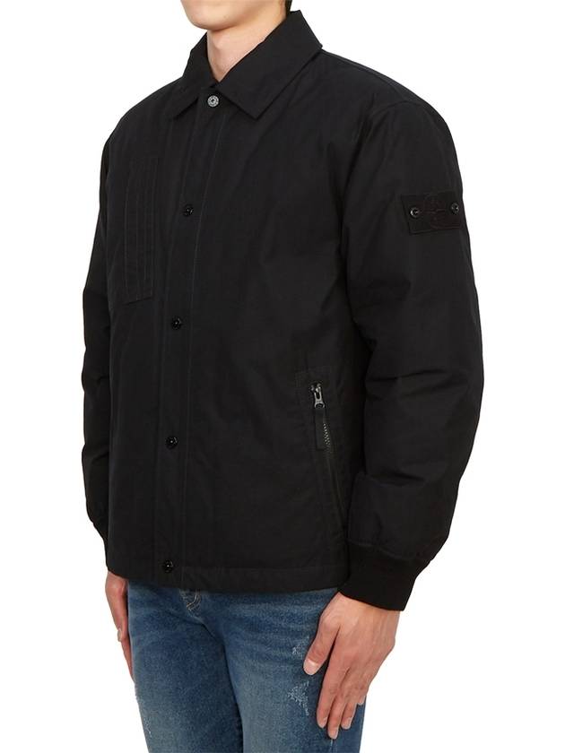 Ghost Piece O-Ventile Down Jacket Black - STONE ISLAND - BALAAN 4