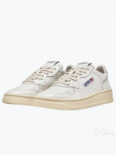 Medalist Goatskin Low Top Sneakers Gold White - AUTRY - BALAAN 2