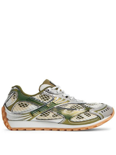 Orbit Mesh Rubber Low Top Sneakers Green - BOTTEGA VENETA - BALAAN 2