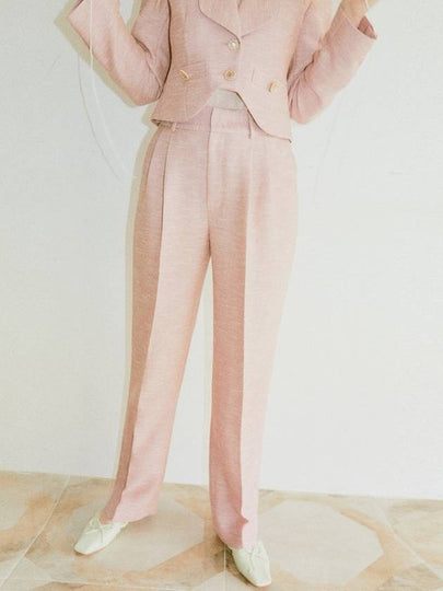 Main Dishes Straight Pants Pink - LE FORONG - BALAAN 2