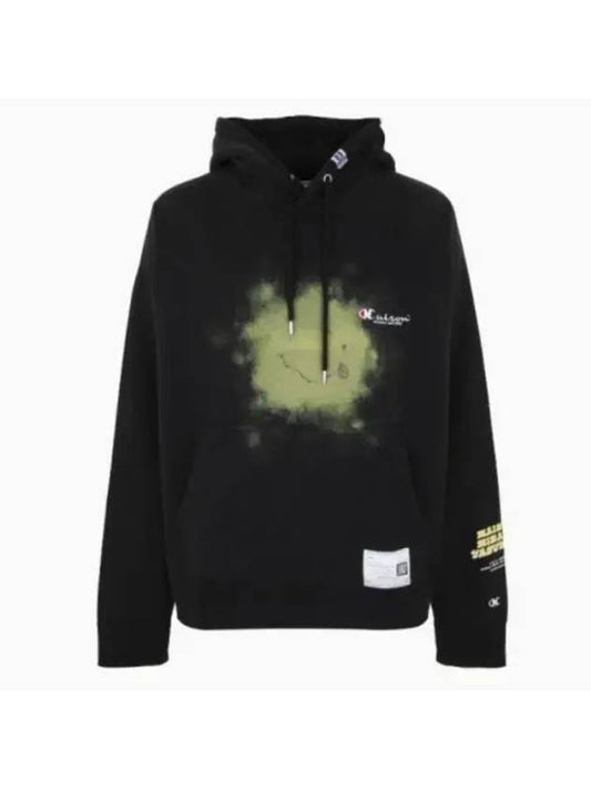 Graphic Print Hoodie Black - MAISON MIHARA YASUHIRO - BALAAN.