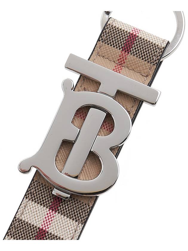 Monogram Motif Vintage Check Key Holder Beige - BURBERRY - BALAAN 4