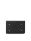 Bovine Leather Card Wallet Black - MAISON MARGIELA - BALAAN 2