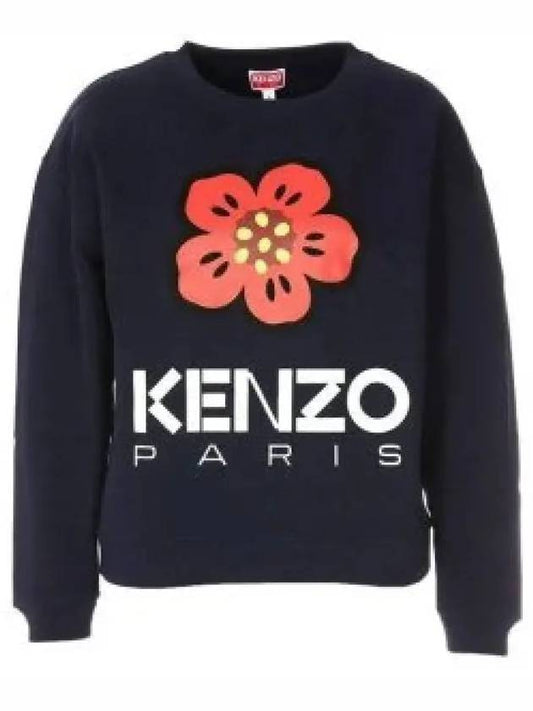 Boke Flower Sweatshirt Navy - KENZO - BALAAN 2
