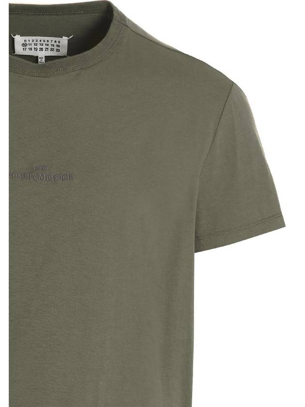 Reverse Logo Jersey Short Sleeve T-Shirt Light Green - MAISON MARGIELA - BALAAN 4