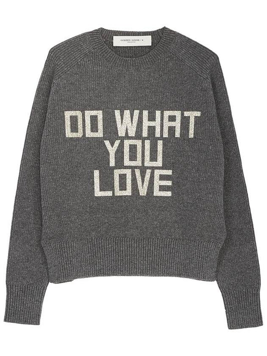 Round neck knit top gray - GOLDEN GOOSE - BALAAN 2