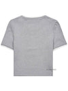 Miu Cotton Sweater Gray MJN847 12HM F0031 - MIU MIU - BALAAN 3