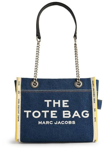 Marc Jacobs Small 'Tote' Blue Denim Bag - MARC JACOBS - BALAAN 1