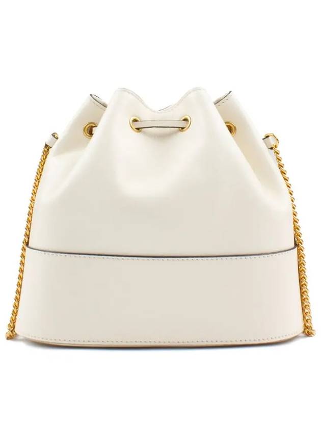 V Logo Signature Small Bucket Bag Light Ivory - VALENTINO - BALAAN 4