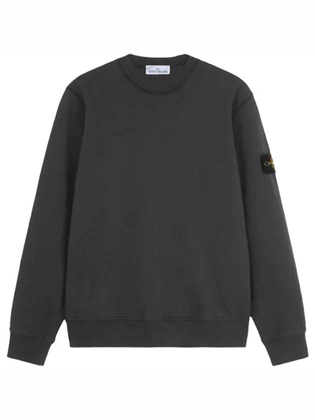 Organic Cotton Fleece Sweatshirt Grey - STONE ISLAND - BALAAN 2