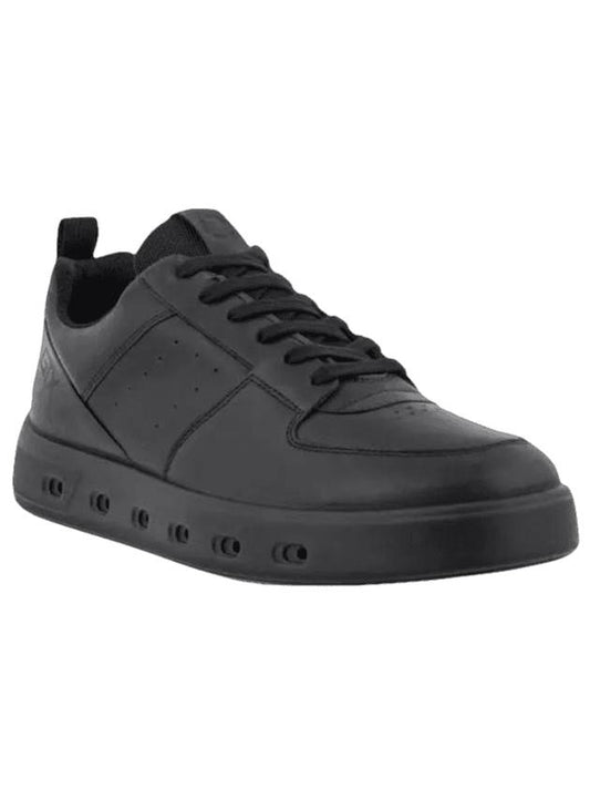 Street 720 Leather Low Top Sneakers Black - ECCO - BALAAN 1