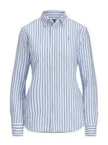 W relaxed fit striped linen shirt blue 1236408 - POLO RALPH LAUREN - BALAAN 1