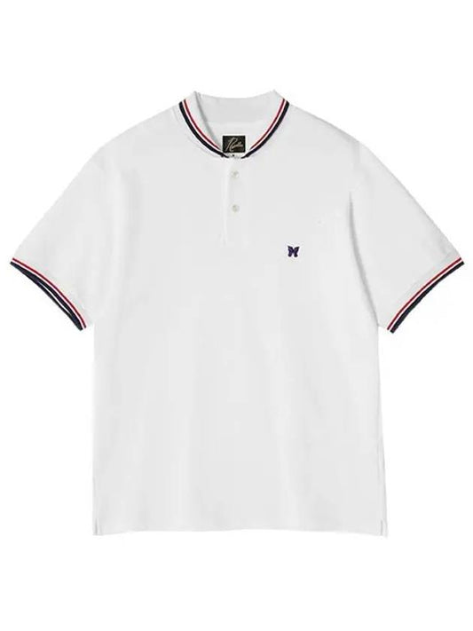 Embroid logo short sleeve PK shirt white - NEEDLES - BALAAN 2