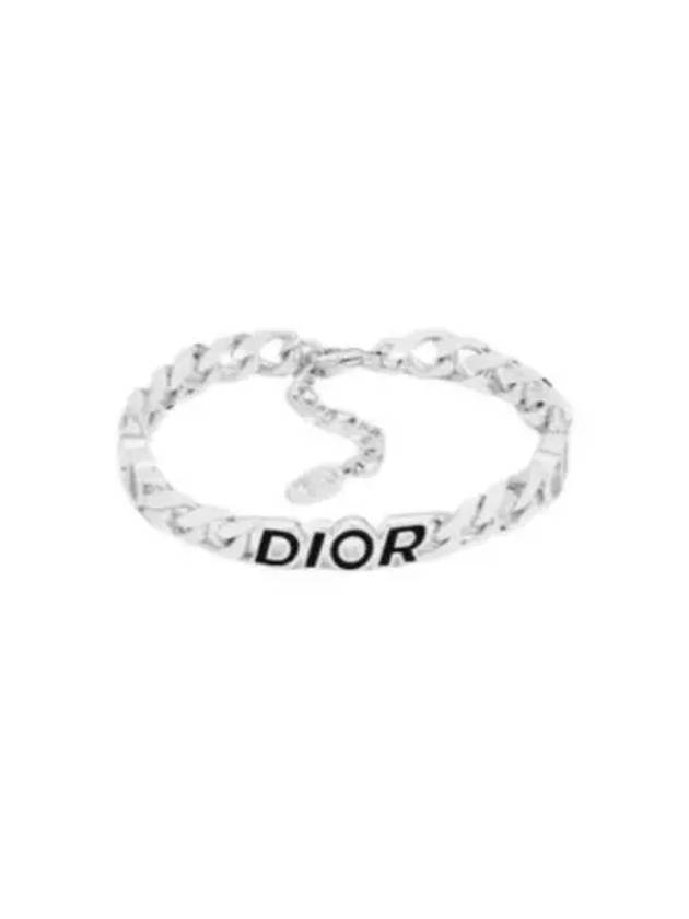 Italic Chain Link Bracelet Silver - DIOR - BALAAN 2