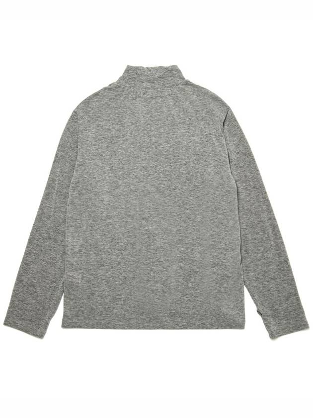 Women's Wool Jersey Turtleneck Grey - MOTH - BALAAN 4