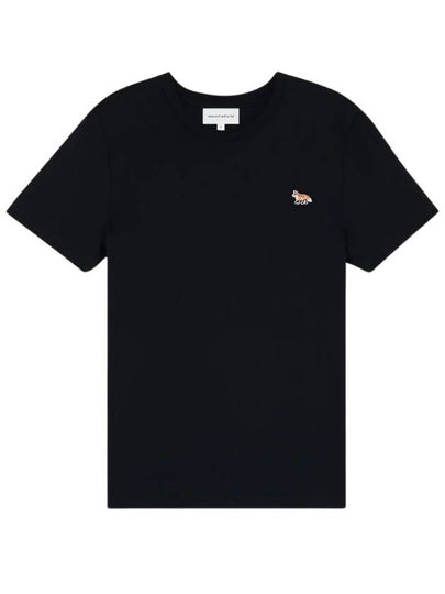 Baby Fox Patch Regular Short Sleeve T-Shirt Black - MAISON KITSUNE - BALAAN 2