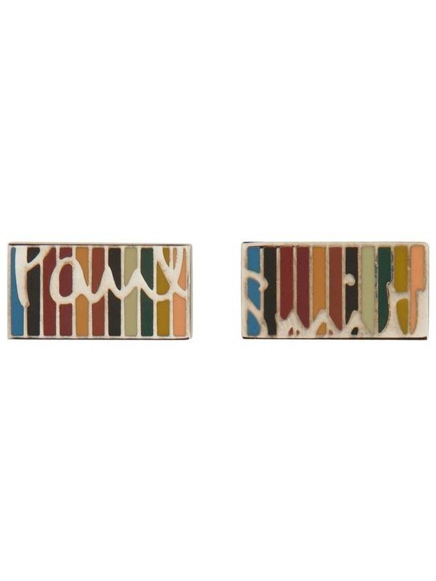 Signature Striped Logo Cufflinks - PAUL SMITH - BALAAN 2