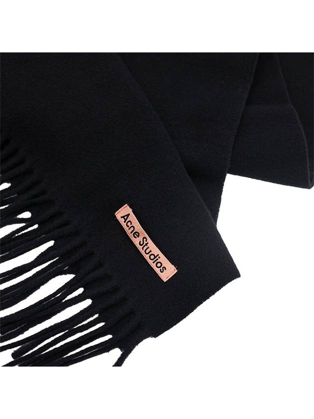 Skinny Muffler Shawl Scarf Black CA0218 900 - ACNE STUDIOS - BALAAN 5