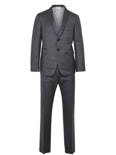 Classic Heavy Wool Suit Grey - THOM BROWNE - BALAAN 1