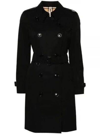 Chelsea Cotton Trench Coat Black - BURBERRY - BALAAN 2