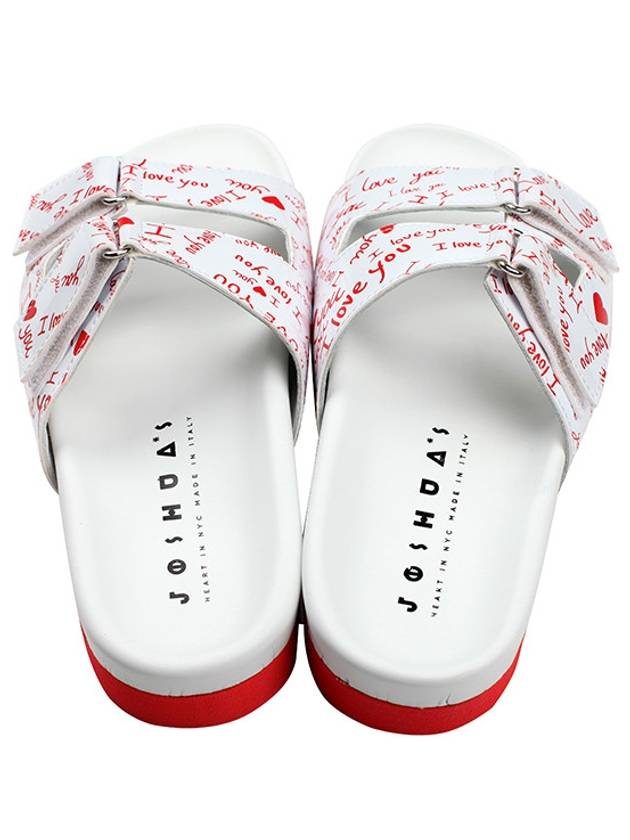 Joshua Sandals 10055LV LOVE White Jin Pink Slippers - JOSHUA SANDERS - BALAAN 4