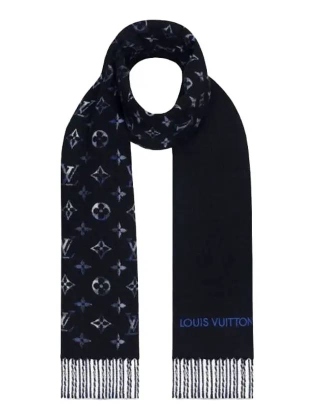 Monogram Gradient Tartan City Scarf Blue - LOUIS VUITTON - BALAAN 1