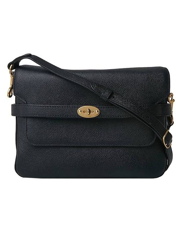 Belted Bayswater Leather Cross Bag Black - MULBERRY - BALAAN 1