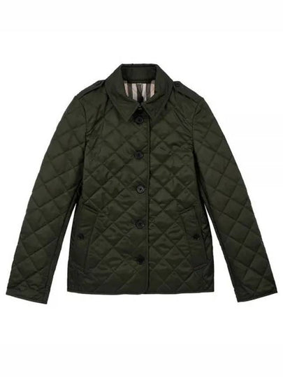 Frankby Quilted Jacket Dark Olive - BURBERRY - BALAAN 2