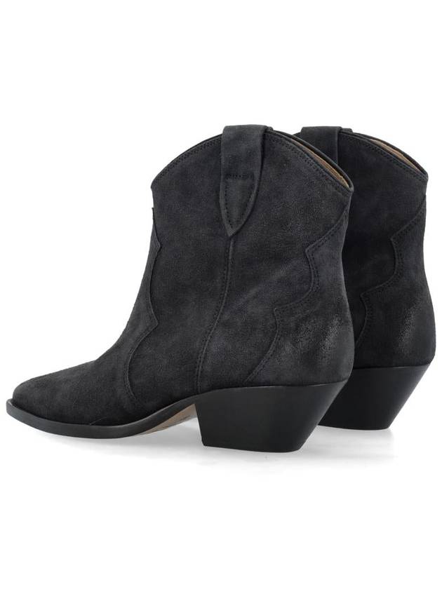 Dewina Suede Western Middle Boots Black - ISABEL MARANT - BALAAN 5