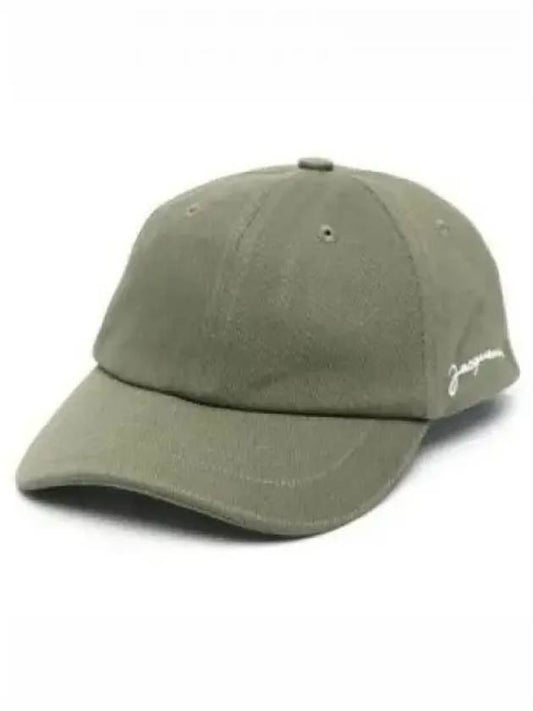 La Casquette Embroidered Logo Ball Cap Khaki - JACQUEMUS - BALAAN 2