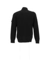 Lambswool Knit Cardigan Black - STONE ISLAND - BALAAN 3