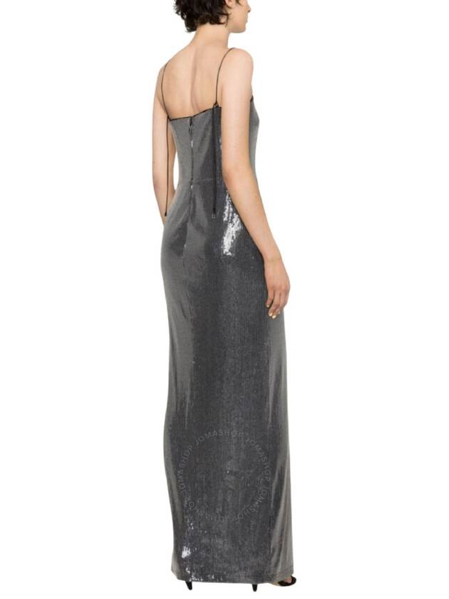 Rotate Square Neck Sequin-Embellished Long Dress, Brand Size 40 (US Size 6) - ROTATE - BALAAN 2