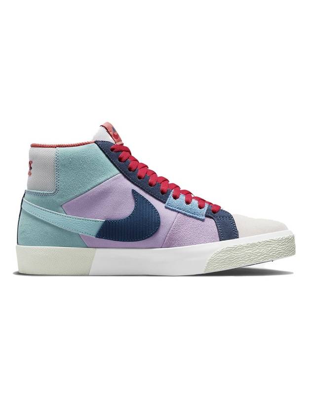 SB Zoom Blazer Mid Premium Sneakers Lilac Blue - NIKE - BALAAN 1