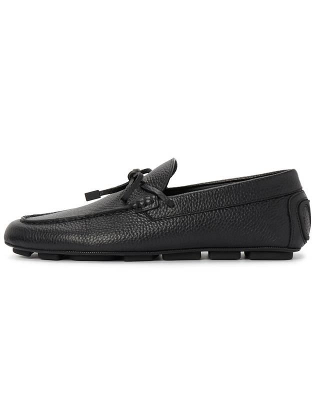 V Logo Signature Driving Shoes Black - VALENTINO - BALAAN 5