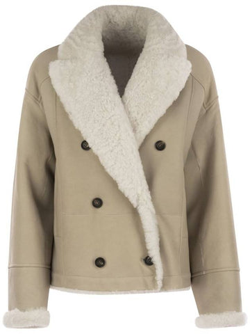 OUTERWEAR SHEARLING REVERSIBILE AVENA - BRUNELLO CUCINELLI - BALAAN 1