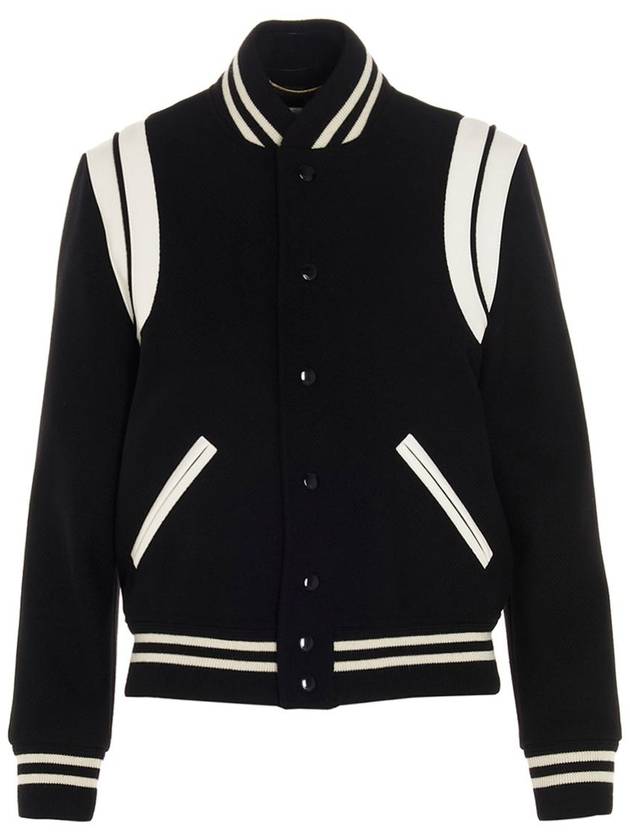 Teddy Jacket In Wool Black - SAINT LAURENT - BALAAN 2