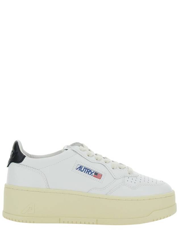 White Low Top Sneakers With Oversized Platform In Leather Woman - AUTRY - BALAAN 1